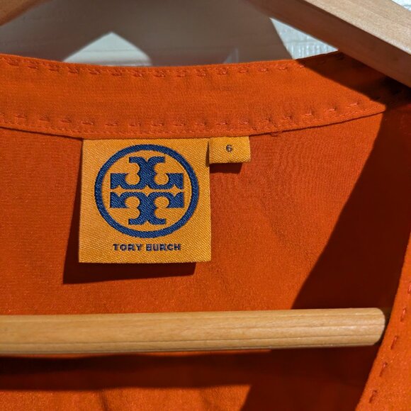 Tory Burch Silk Orange Blouse - Picture 4 of 6